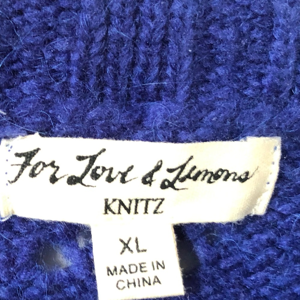 Rare Color For Love and Lemons FL&L Mia Pointelle Sweater XL - Picture 11 of 16